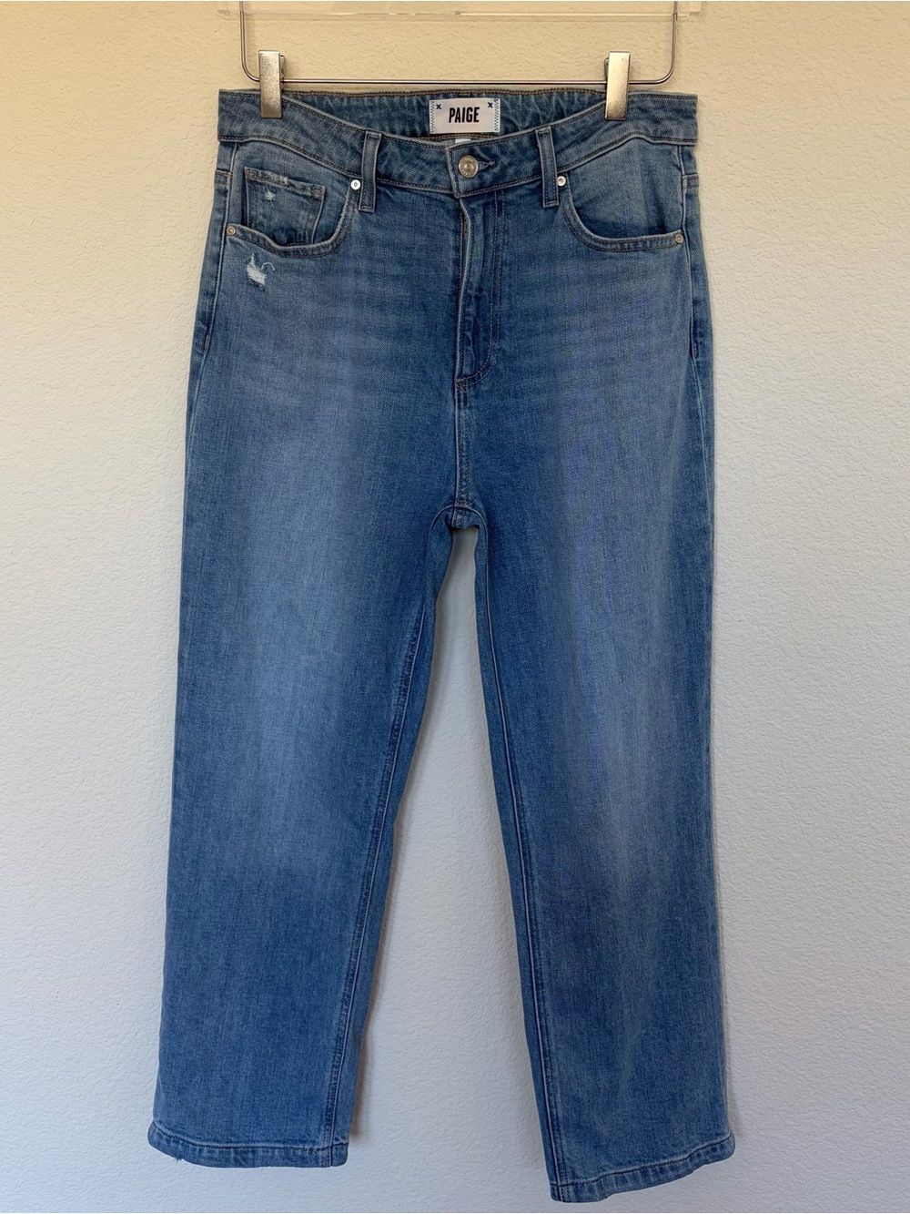 PAIGE Sarah Straight Ankle Light Blue Jeans | Sz 29